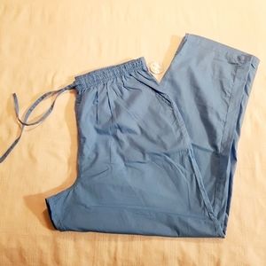 Dondi women's size 1X scrub pants light blue, NWT